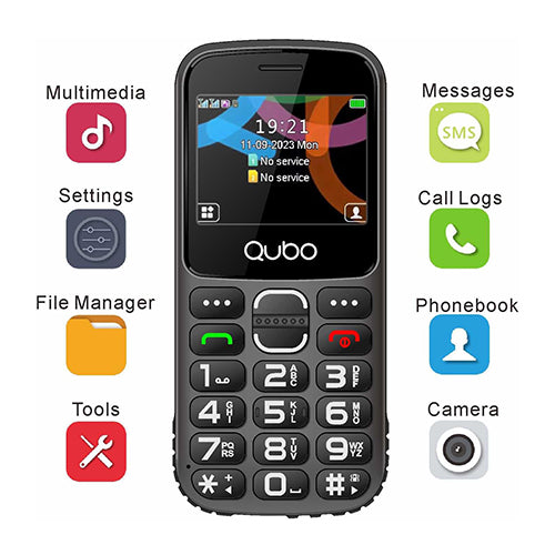 Qubo X230C Dual Sim Negro