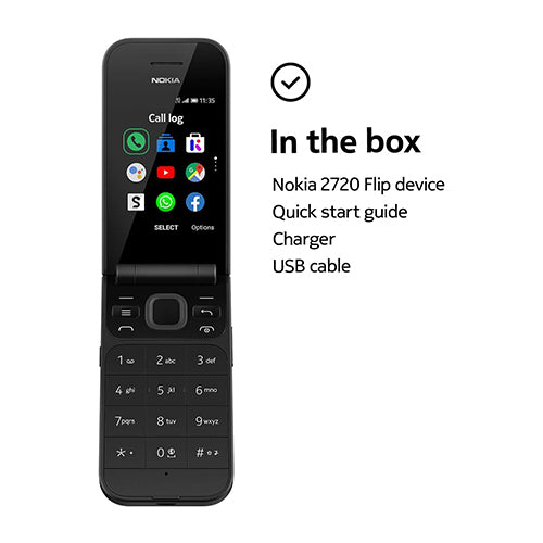 Nokia 2720 Flip Dual Sim Negro