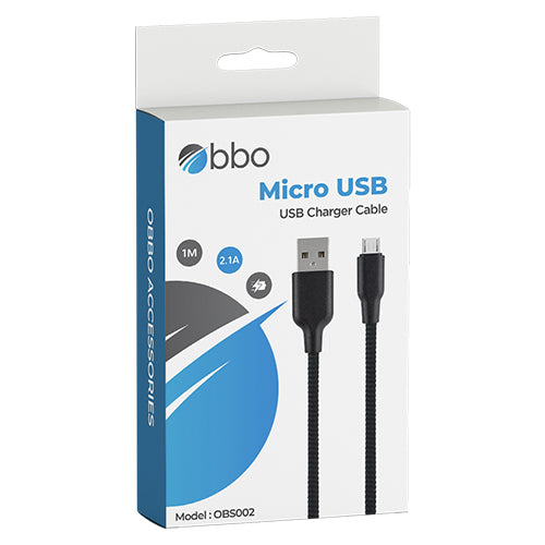 Obbo Cable Micro USB 1M 2.1A OBS002